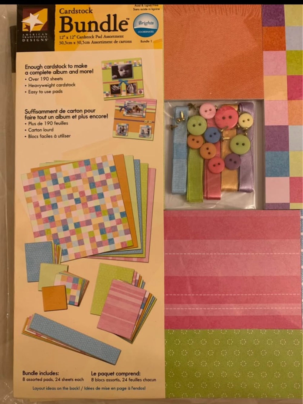 American Traditions Designs Cardstock Bundle - Brights Assortment (Multicolor)
